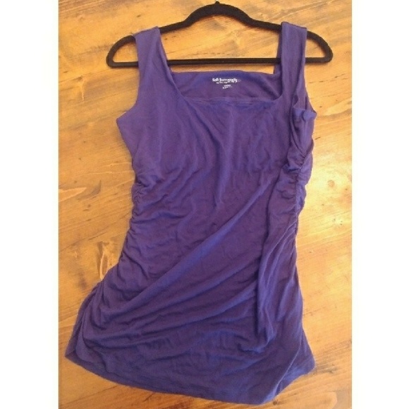 Soft Surroundings Tank Runched Side Workout - Picture 3 of 8